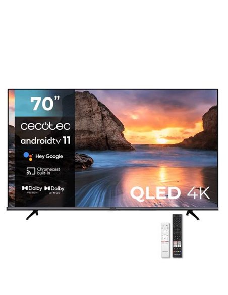 Cecotec V1+ Series VQU11070+S 70" QLED 4K UltraHD HDR10 Televisor