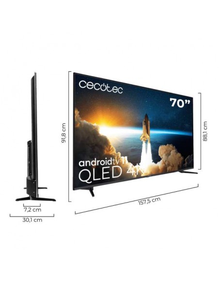 Cecotec V1+ Series VQU11070+S 70" QLED 4K UltraHD HDR10 Televisor