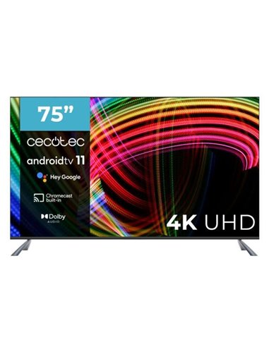 Cecotec A3 Series ALU30075 M 75" LED 4K UltraHD HDR10 Televisor
