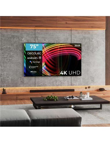 Cecotec A3 Series ALU30075 M 75" LED 4K UltraHD HDR10 Televisor