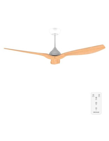 Cecotec EnergySilence Aero 5200 LightWood Ventilador de Techo con Mando a Distancia