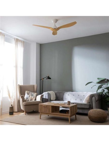 Cecotec EnergySilence Aero 5200 LightWood Ventilador de Techo con Mando a Distancia