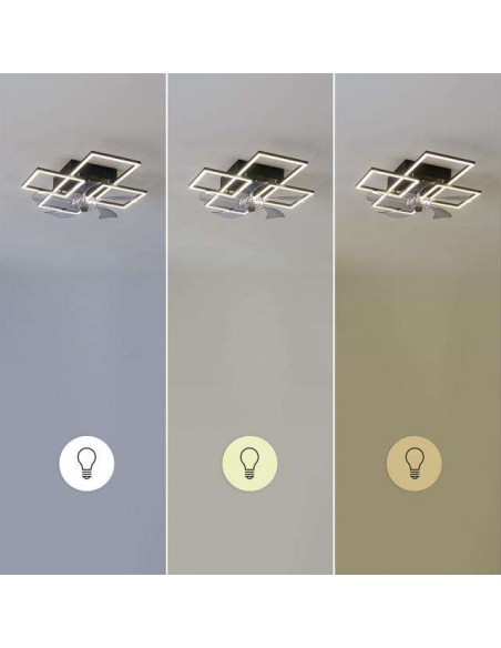 Cecotec EnergySilence LampAero 690 FlowLight Ventilador de Techo de Diseño Luz LED y Mando a Distancia