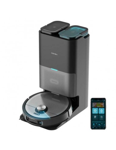 Cecotec Conga 20090 ProAI InfinitySoap Cut&Spa Robot Aspirador con Tecnología Láser con Base de Autovaciado