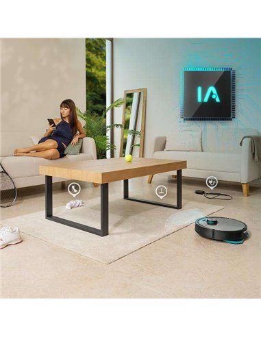 Cecotec Conga 20090 ProAI InfinitySoap Cut&Spa Robot Aspirador con Tecnología Láser con Base de Autovaciado