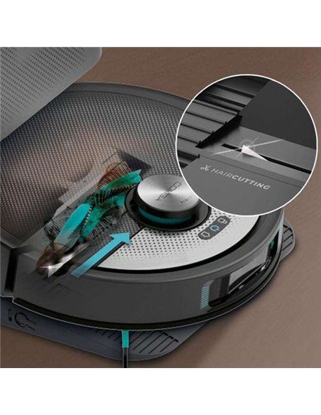 Cecotec Conga 20090 ProAI InfinitySoap Cut&Spa Robot Aspirador con Tecnología Láser con Base de Autovaciado