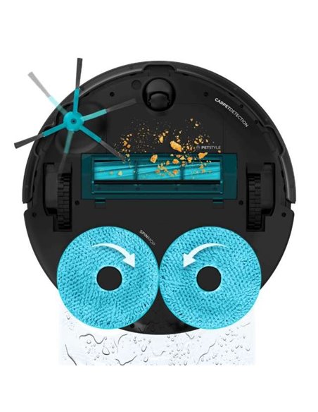 Cecotec Conga 13090 Spin Revolution Home&Wash Robot Aspirador con Base de Autovaciado 4en1