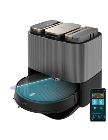Cecotec Conga 13090 Spin Revolution Home&Wash Robot Aspirador con Base de Autovaciado 4en1
