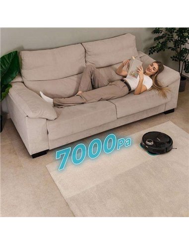 Cecotec Conga 13090 Spin Revolution Home&Wash Robot Aspirador con Base de Autovaciado 4en1