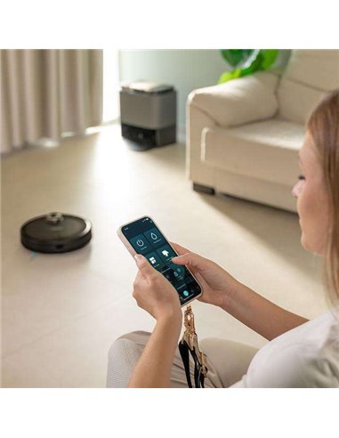Cecotec Conga 13090 Spin Revolution Home&Wash Robot Aspirador con Base de Autovaciado 4en1