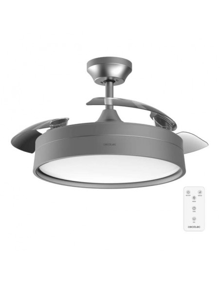 Cecotec Energysilence Aero 4200 Invisible Steel Ventilador de Techo Luz LED con Mando a Distancia