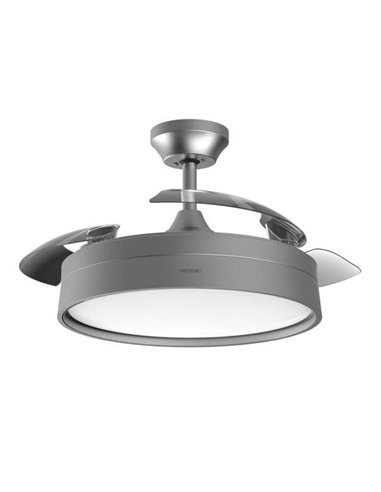 Cecotec Energysilence Aero 4200 Invisible Steel Ventilador de Techo Luz LED con Mando a Distancia