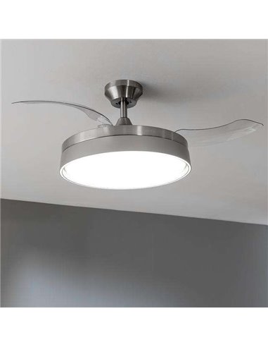 Cecotec Energysilence Aero 4200 Invisible Steel Ventilador de Techo Luz LED con Mando a Distancia