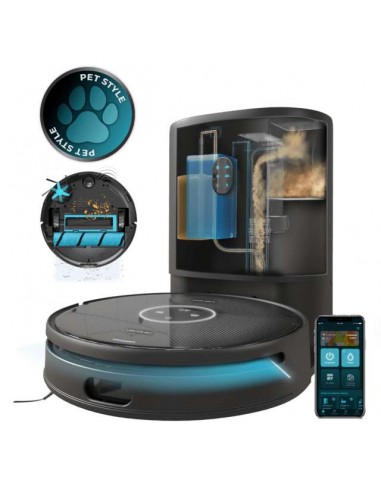 Cecotec Conga 14090 Twice Roller Home&Fill Robot Aspirador y Friegasuelos con Base de Autovaciado