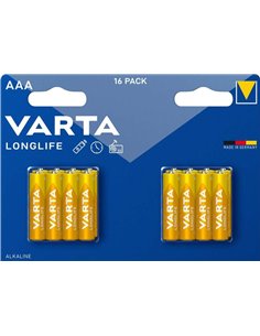 Varta Longlife AAA Pack 16 Pilas