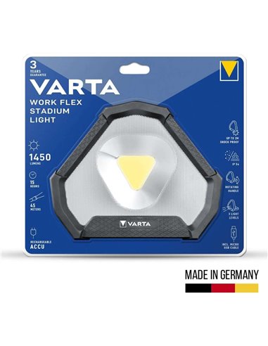 Varta Work Flex Linterna Portátil LED Blanco