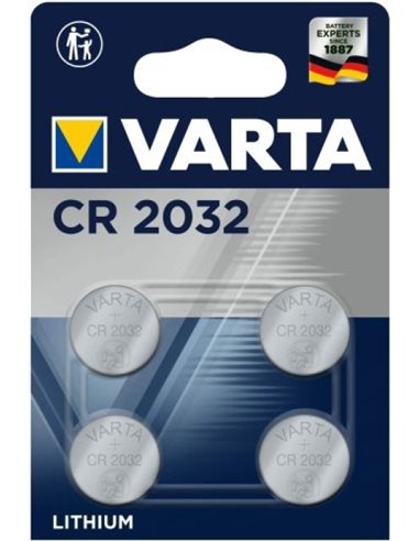 Varta Pack 4 Pilas Botón CR2032 3V