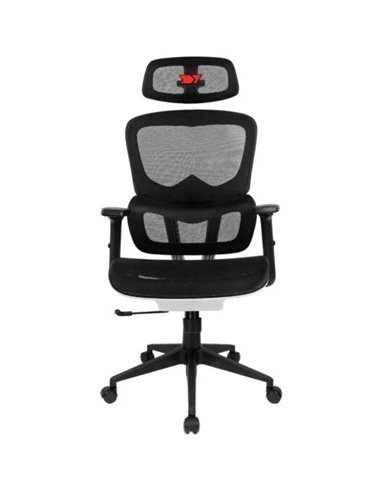 Drift DRAIR200 Mesh Silla Gaming Ergonómica Transpirable y Regulable Negra/Blanca