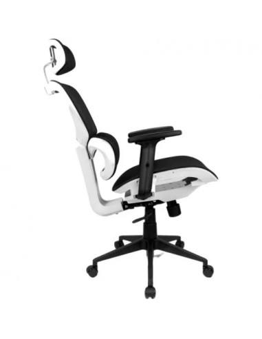 Drift DRAIR200 Mesh Silla Gaming Ergonómica Transpirable y Regulable Negra/Blanca