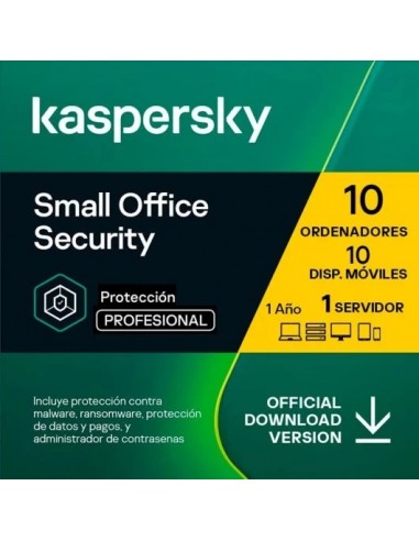 Kaspersky Small Office Security V7 10 Usuarios + 1 Servidor - 1 Año