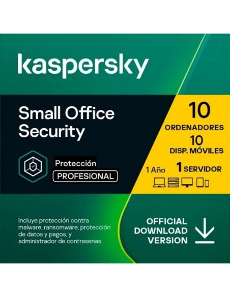 Kaspersky Small Office Security V7 10 Usuarios + 1 Servidor - 1 Año