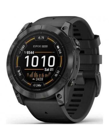 Garmin Epix Pro (Gen 2) Reloj Smartwatch 51mm Gris con Correa de Silicona Negra