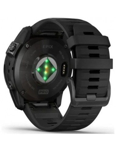 Garmin Epix Pro (Gen 2) Reloj Smartwatch 51mm Gris con Correa de Silicona Negra