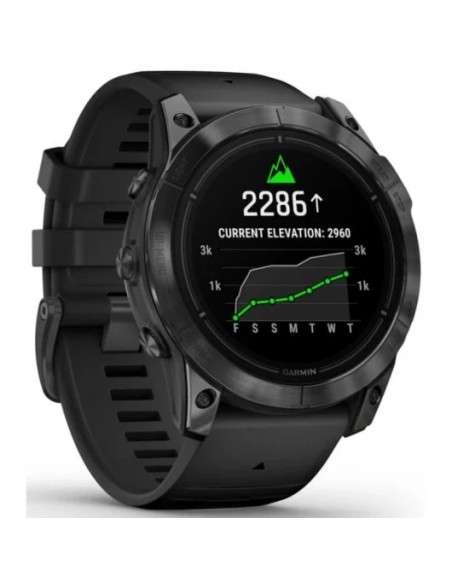 Garmin Epix Pro (Gen 2) Reloj Smartwatch 51mm Gris con Correa de Silicona Negra