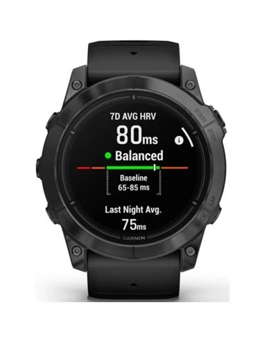Garmin Epix Pro (Gen 2) Reloj Smartwatch 51mm Gris con Correa de Silicona Negra