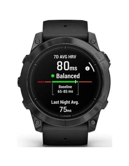 Garmin Epix Pro (Gen 2) Reloj Smartwatch 51mm Gris con Correa de Silicona Negra