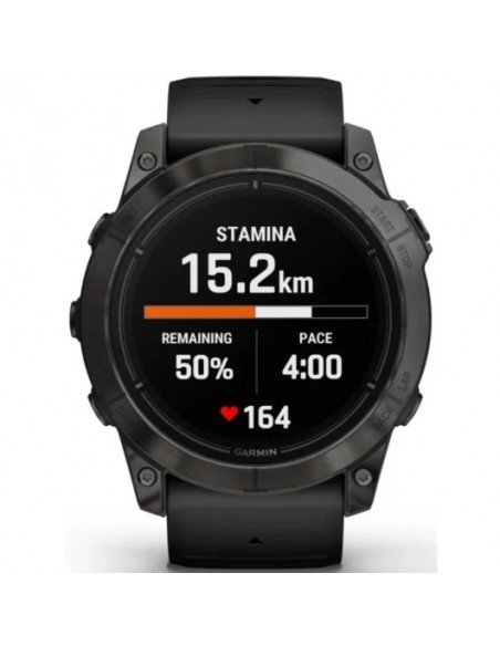 Garmin Epix Pro (Gen 2) Reloj Smartwatch 51mm Gris con Correa de Silicona Negra
