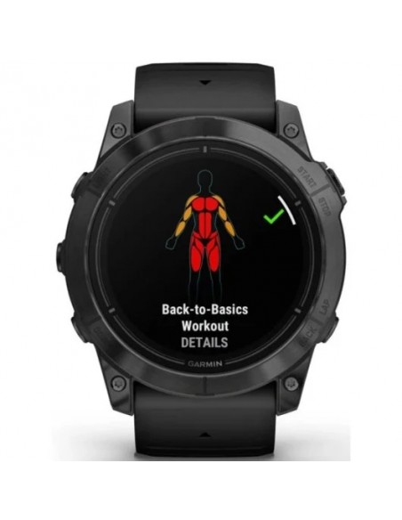 Garmin Epix Pro (Gen 2) Reloj Smartwatch 51mm Gris con Correa de Silicona Negra
