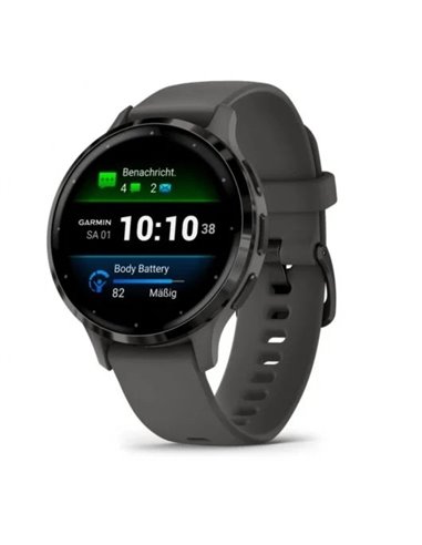 Garmin Venu 3S Reloj Smartwatch 41mm Bisel Acero Inoxidable Gris con Caja y Correa de Silicona Gris
