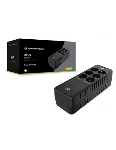 Conceptronic ZEUS09E SAI 850VA 490W 6xSchuko RJ45