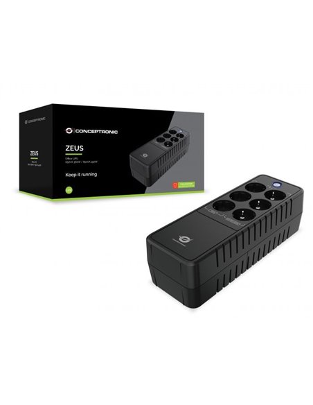 Conceptronic ZEUS09E SAI 850VA 490W 6xSchuko RJ45