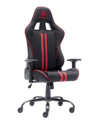 Newskill Kitsune V2 Silla Gaming acabada en Tela Negro Espacial/Rojo
