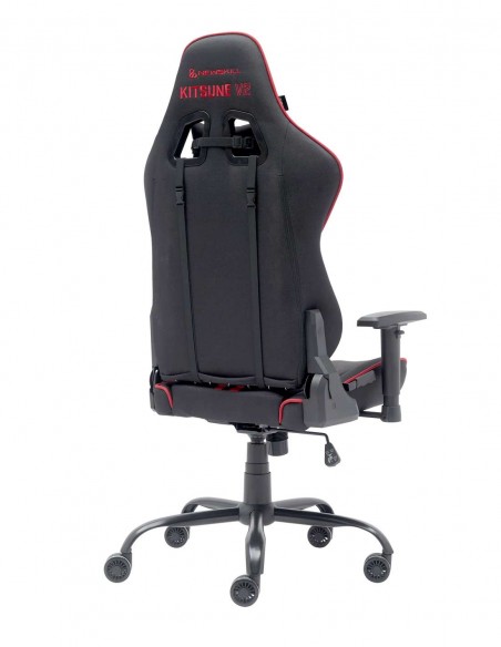 Newskill Kitsune V2 Silla Gaming acabada en Tela Negro Espacial/Rojo
