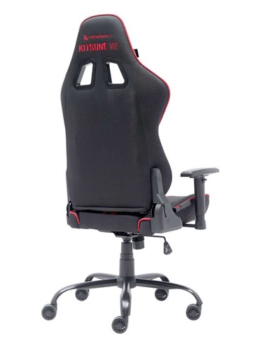 Newskill Kitsune V2 Silla Gaming acabada en Tela Negro Espacial/Rojo