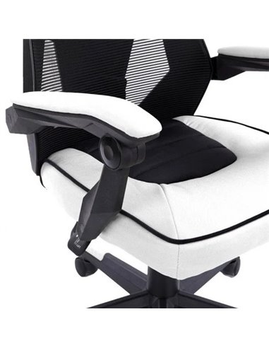 Newskill Eros Silla Gaming con Malla Ergonómica Blanca