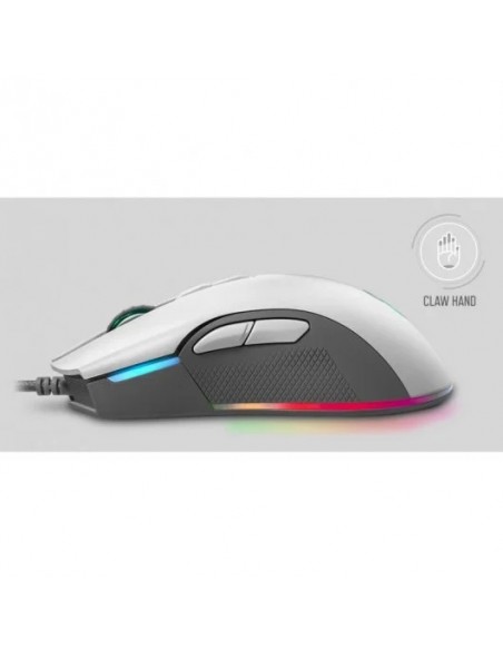 Newskill Eos Ivory Ratón Gaming Professional RGB 16000DPI Blanco
