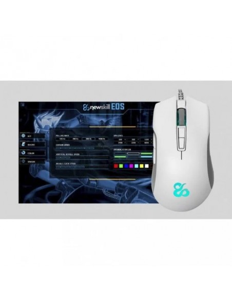 Newskill Eos Ivory Ratón Gaming Professional RGB 16000DPI Blanco