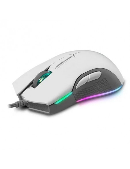 Newskill Eos Ivory Ratón Gaming Professional RGB 16000DPI Blanco