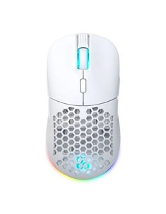 Newskill Arakne Elite Ivory Ratón Inalámbrico RGB 16000 DPI Blanco