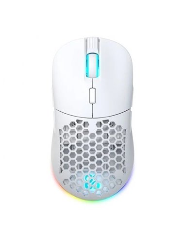 Newskill Arakne Elite Ivory Ratón Inalámbrico RGB 16000 DPI Blanco