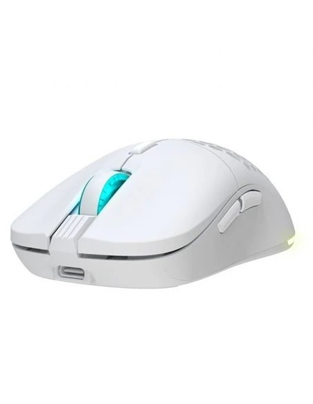 Newskill Arakne Elite Ivory Ratón Inalámbrico RGB 16000 DPI Blanco