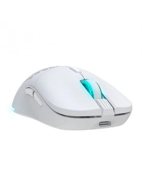 Newskill Arakne Elite Ivory Ratón Inalámbrico RGB 16000 DPI Blanco