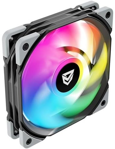 Nfortec KOIT 120mm A-RGB PWM Ventilador Negro