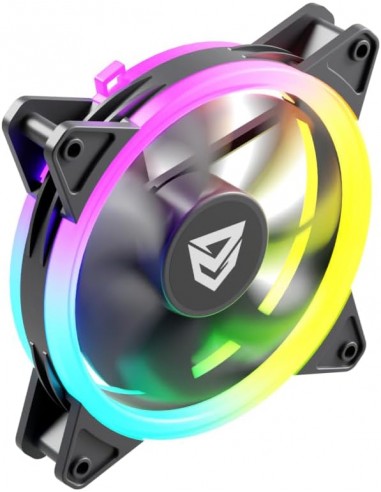 Nfortec DRACO X 140mm A-RGB Ventilador Negro