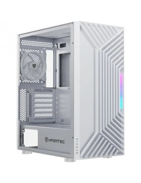 Nfortec Nervia White ARGB Caja Cristal Templado USB 3.0 Blanca