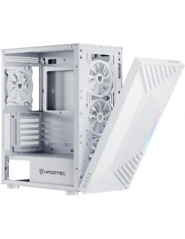 Nfortec Nervia White ARGB Caja Cristal Templado USB 3.0 Blanca
